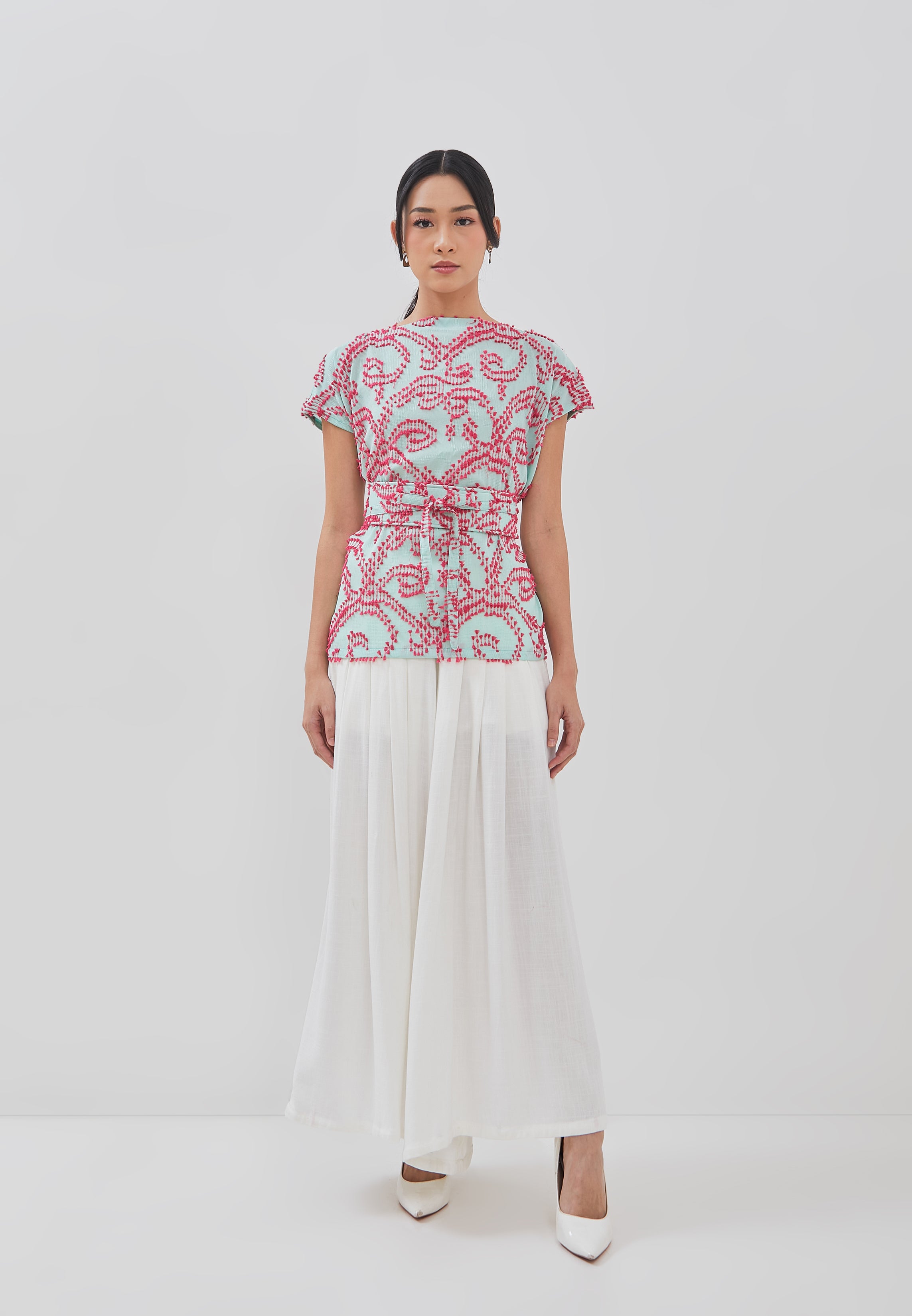 3D Tenun Mint Magic Top