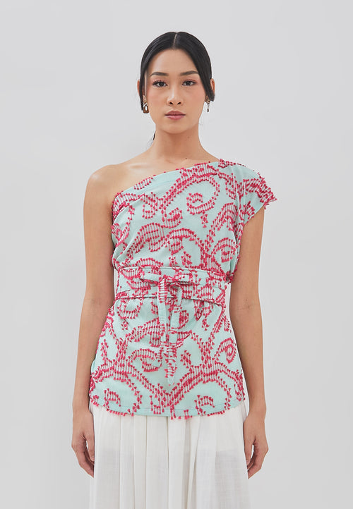 3D Tenun Mint Magic Top