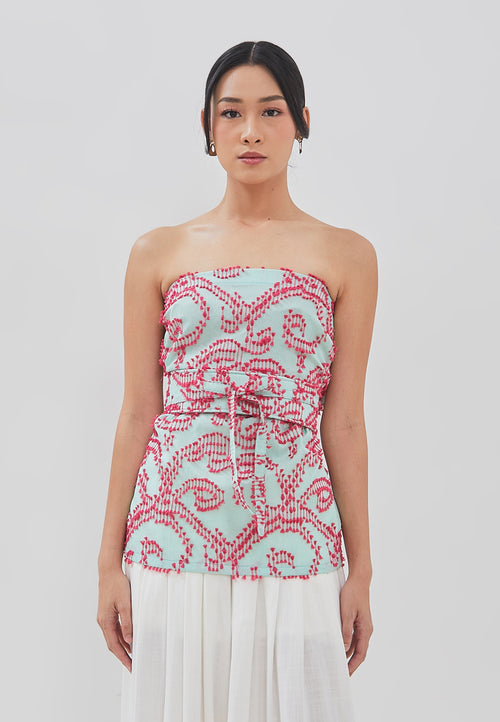 3D Tenun Mint Magic Top