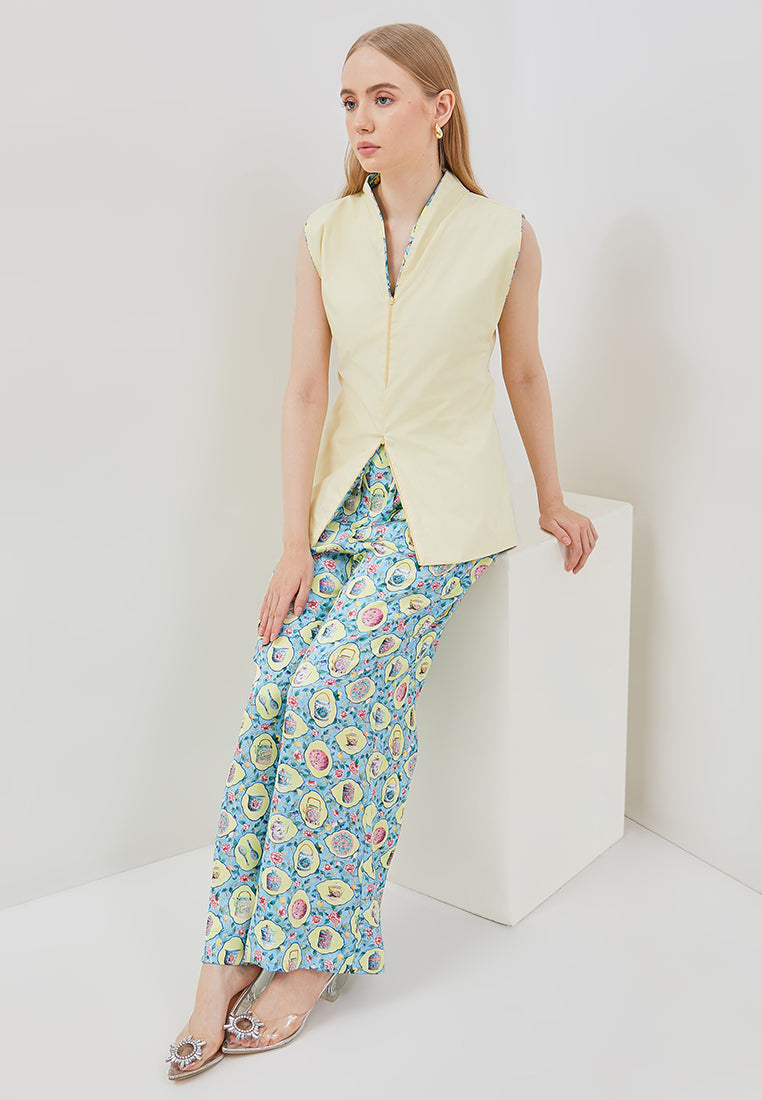 PERANAKAN PORCELAIN Straight Pants