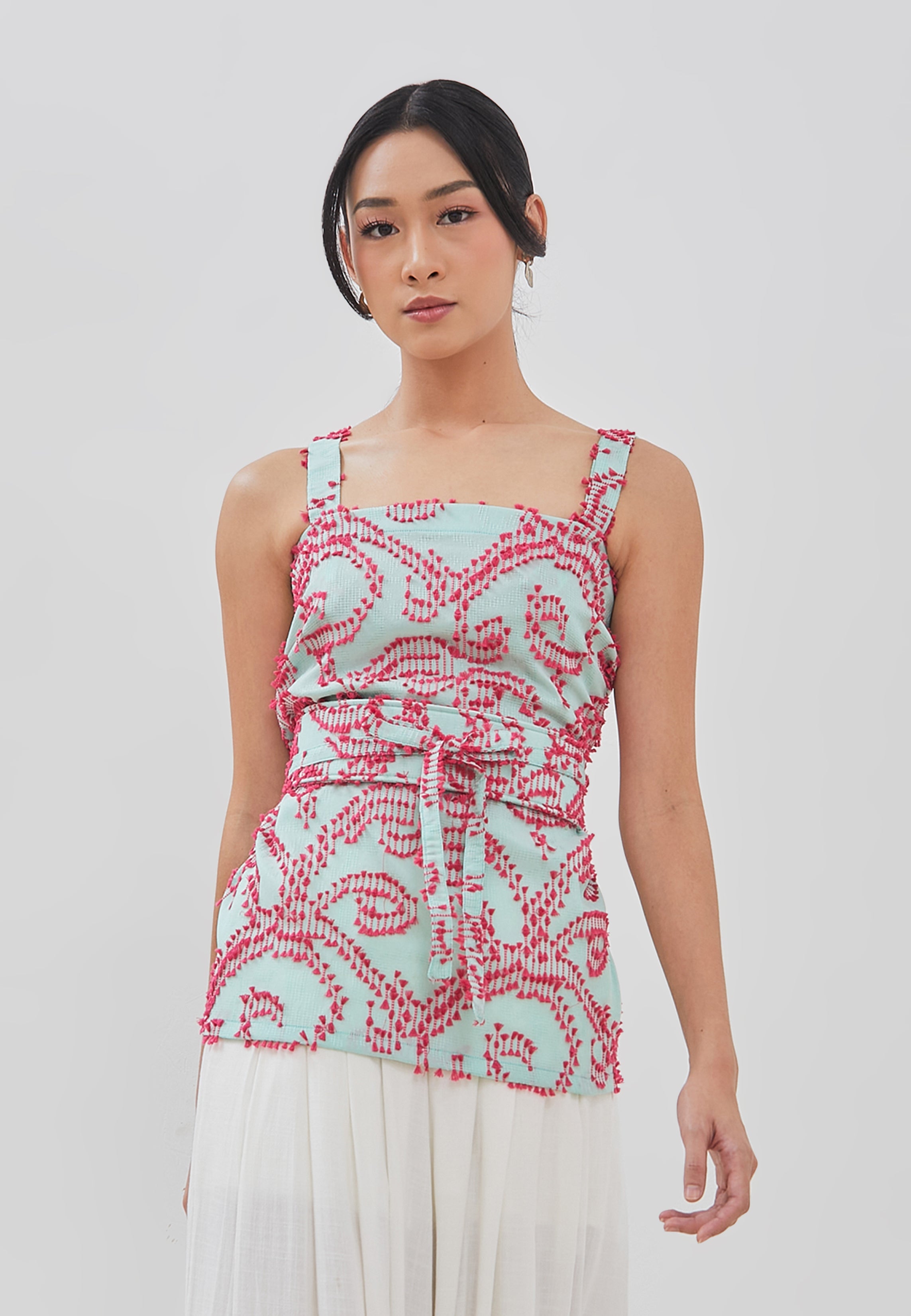 3D Tenun Mint Magic Top
