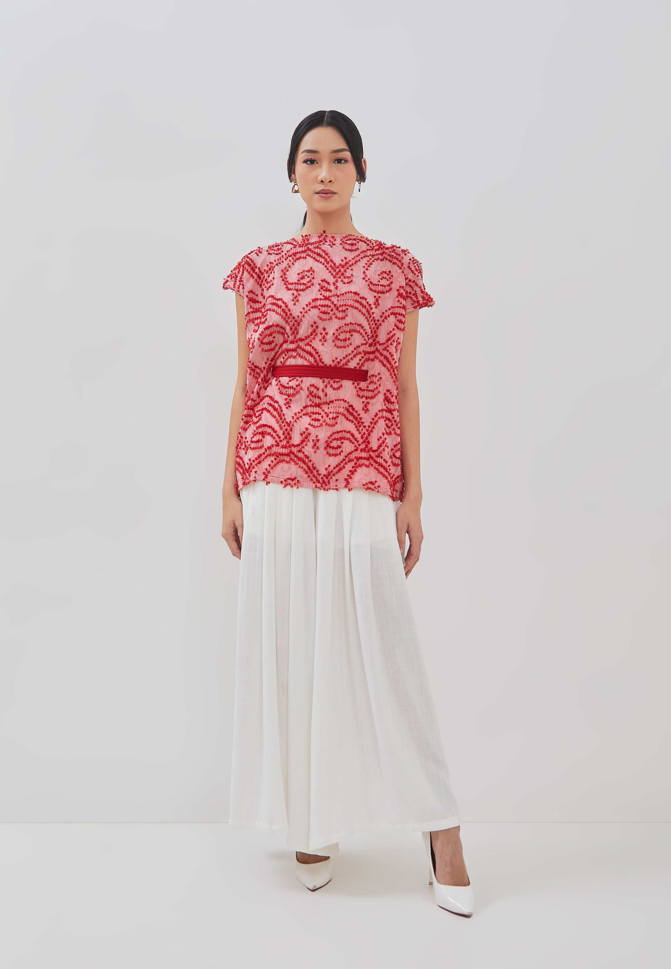 3D Tenun Pink Magic Top