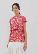 3D Tenun Pink Magic Top