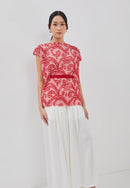 3D Tenun Pink Magic Top