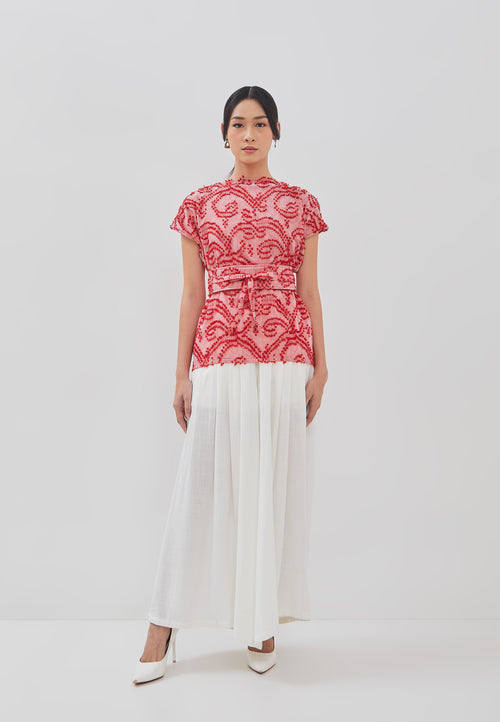 3D Tenun Pink Magic Top