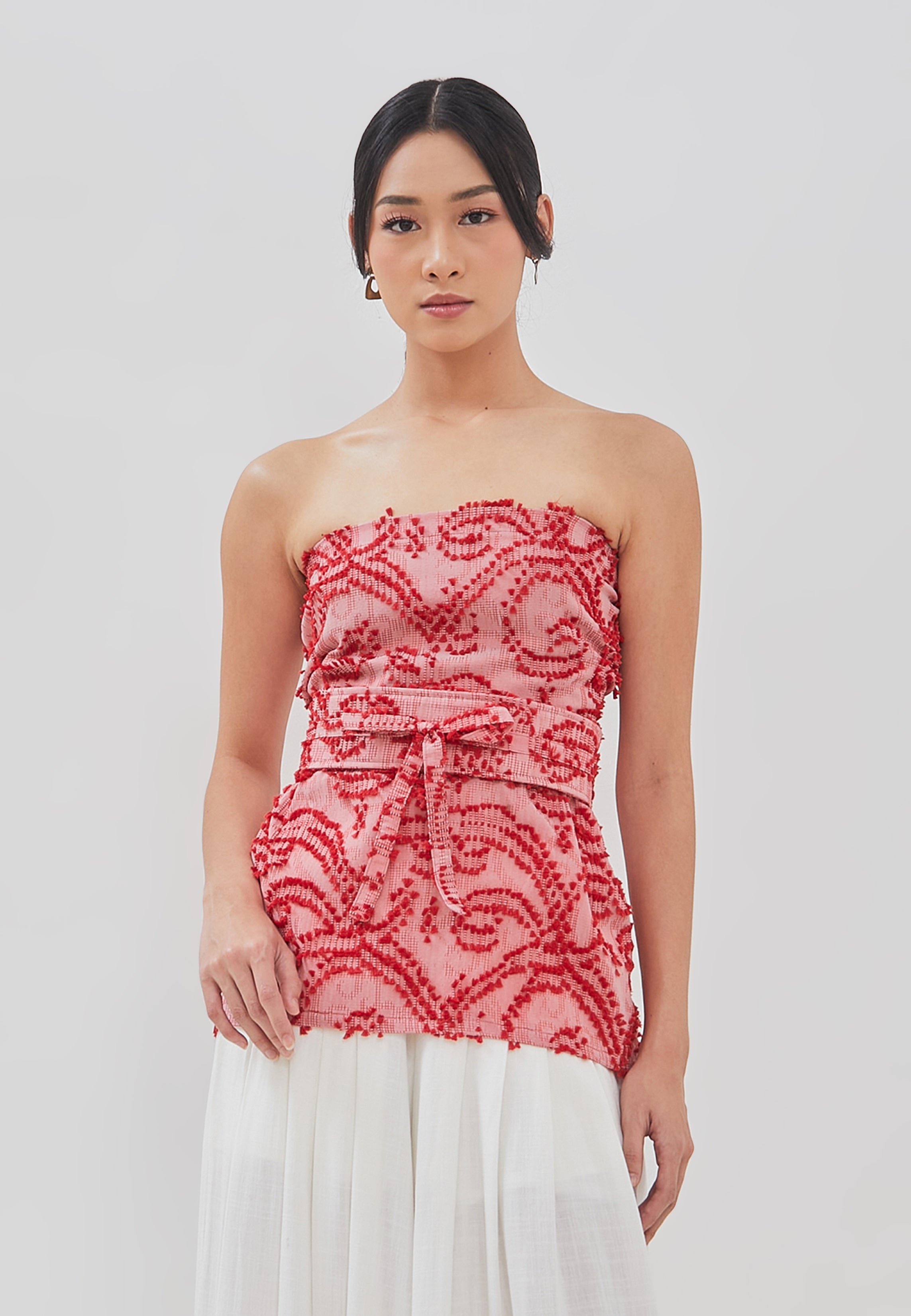 3D Tenun Pink Magic Top