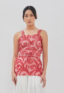 3D Tenun Pink Magic Top
