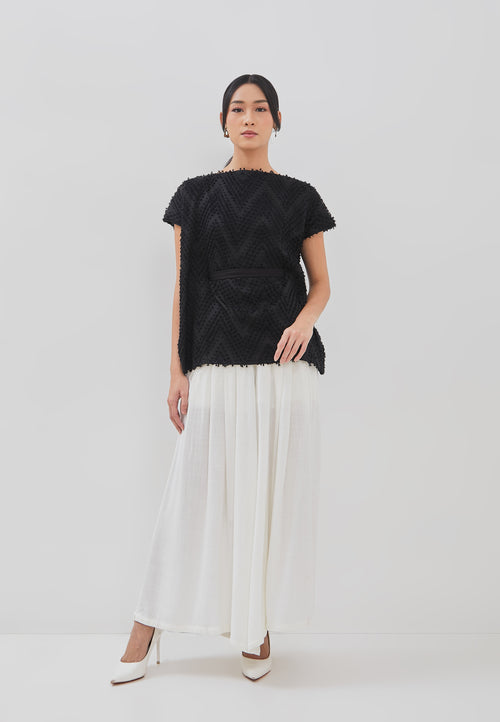 3D Tenun Black Magic Top