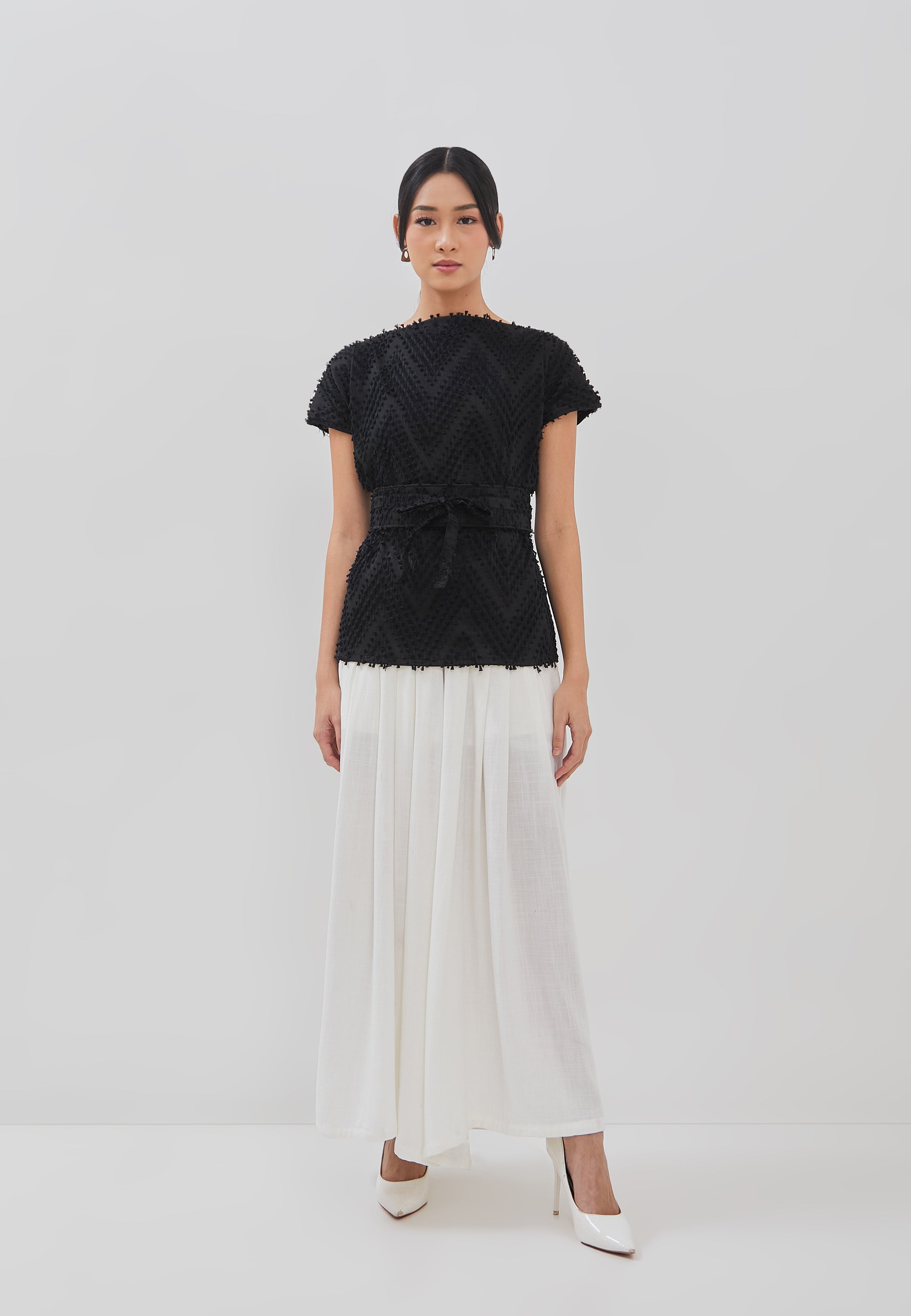 3D Tenun Black Magic Top