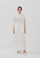 3D Tenun White Magic Top