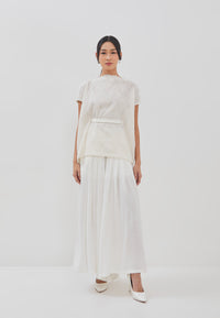 3D Tenun White Magic Top