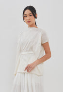 3D Tenun White Magic Top