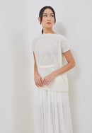 3D Tenun White Magic Top