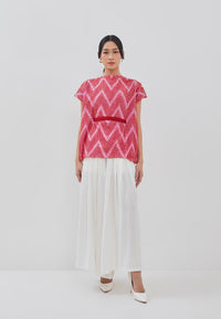 3D Tenun Fuchsia Magic Top