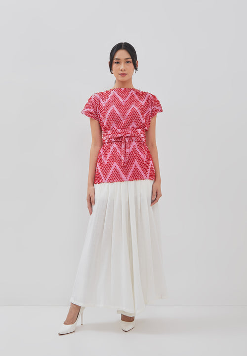 3D Tenun Fuchsia Magic Top