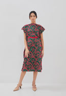 3D Tenun Green Magic Dress