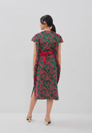 3D Tenun Green Magic Dress