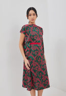 3D Tenun Green Magic Dress
