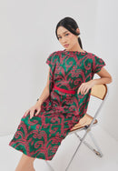 3D Tenun Green Magic Dress