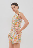 SHIOK! Abstract Crop Top
