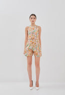 SHIOK! Abstract Crop Top