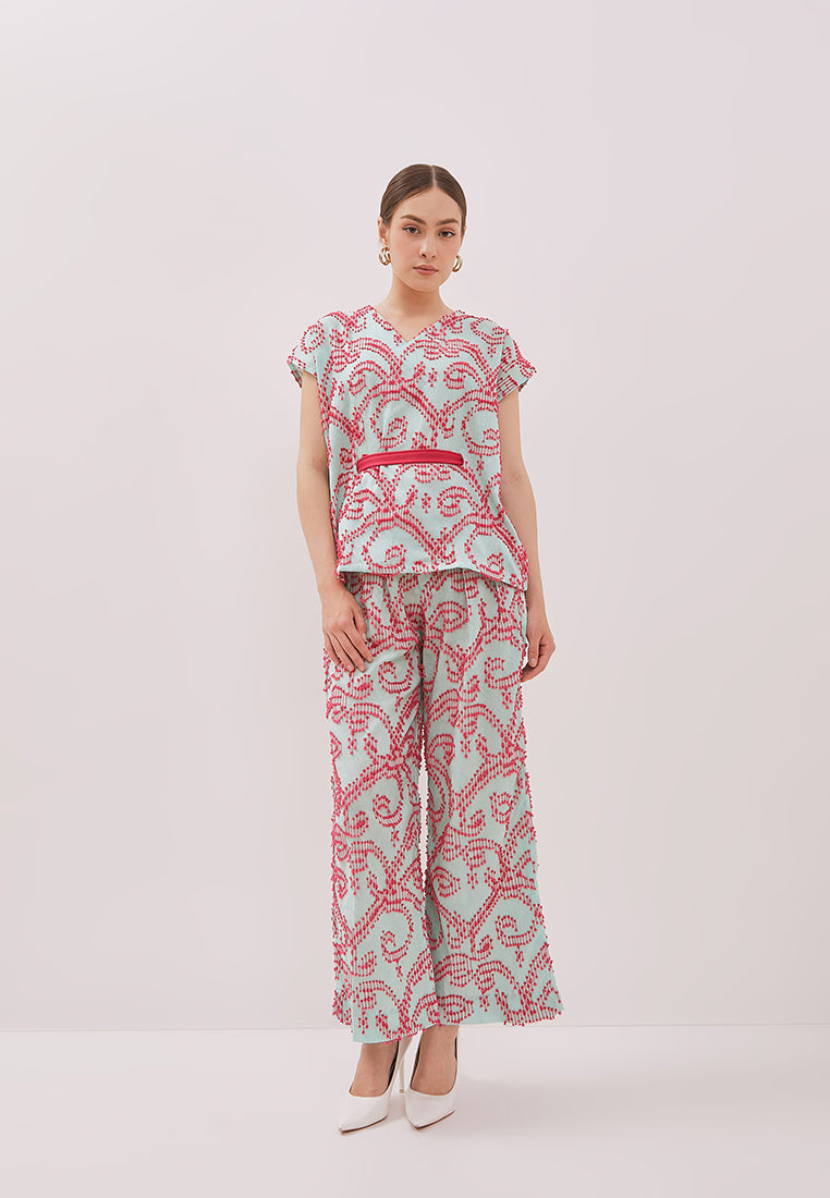 3D Tenun Mint Multiway Top