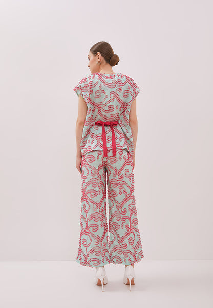 3D Tenun Mint Multiway Top