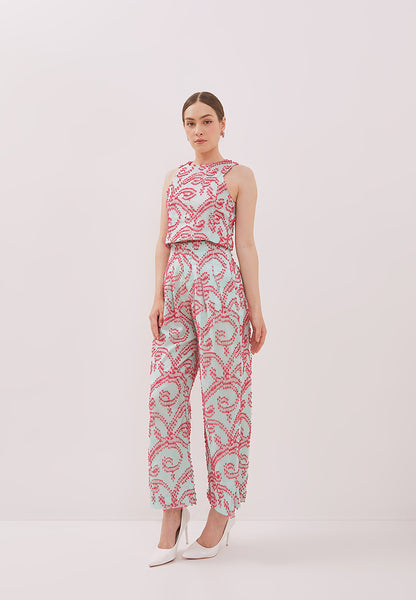 3D Tenun Mint High Waist Pants Maxi