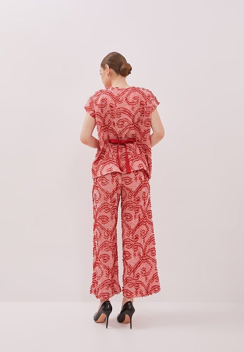 3D Tenun Pink Multiway Top