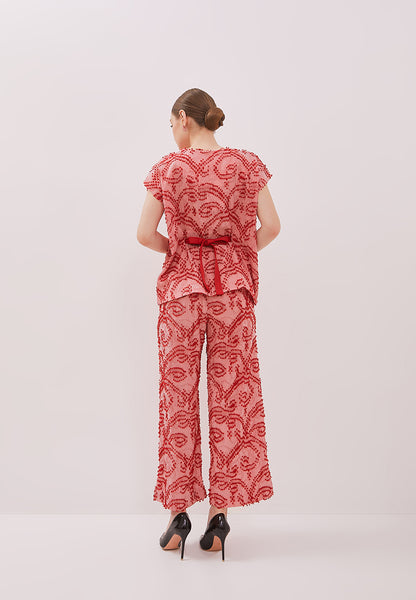 3D Tenun Pink Multiway Top