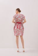 3D Tenun Mint Kimono Dress