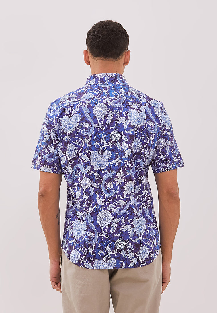 DRAGON Man Shirt with Point Collar