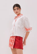 PERANAKAN PAWS White Shirt