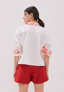PERANAKAN PAWS White Shirt
