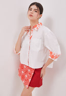 PERANAKAN PAWS White Shirt