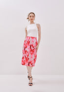 Basic White Round Neck Sleeveless Top