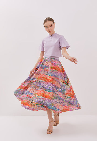 FIELDS OF FLOWER Circle Skirt