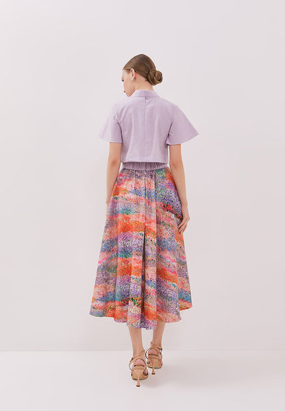 FIELDS OF FLOWER Circle Skirt
