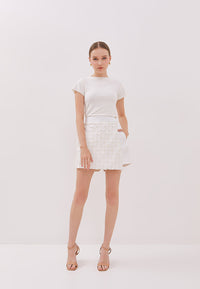 ORIGAMI White Skort