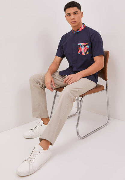 COLOURS OF LOVE Man Shirt with Point Collar