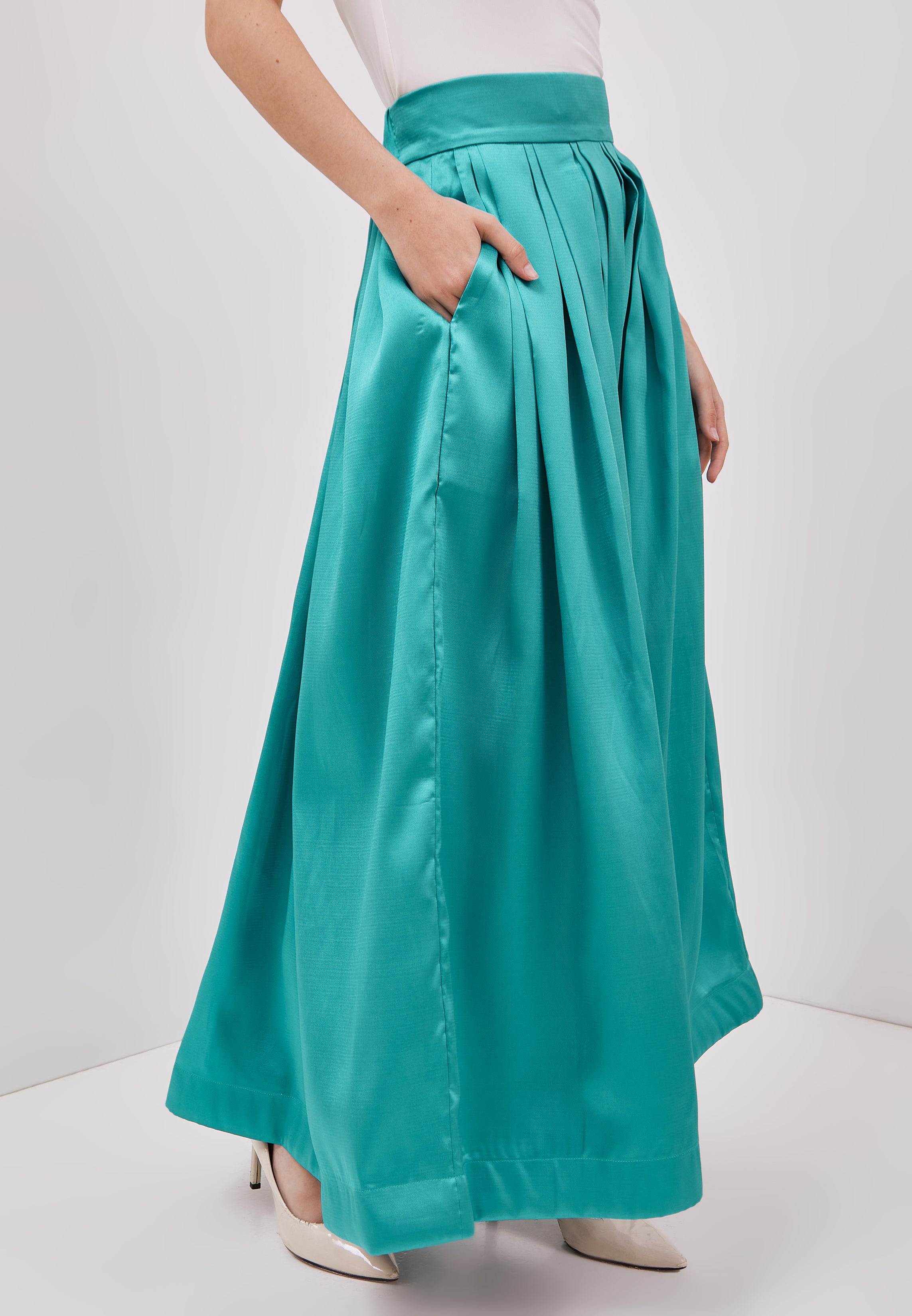 TURQUOISE Maxi Skirt