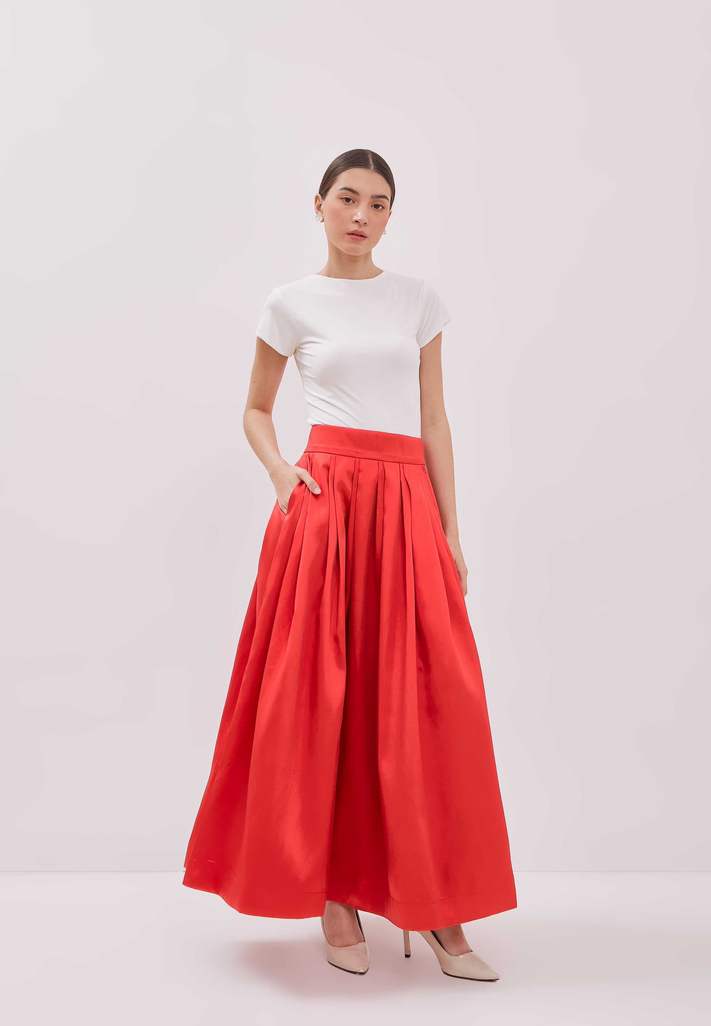 RED Maxi Skirt