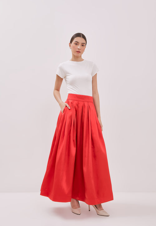 RED Maxi Skirt