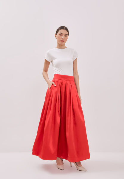 RED Maxi Skirt