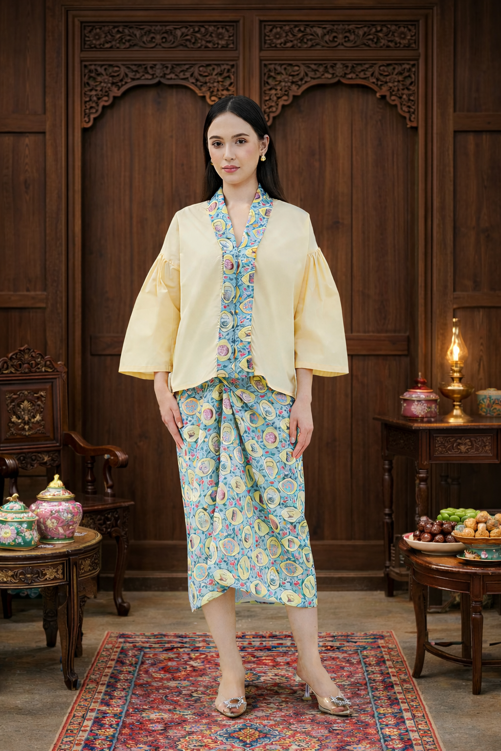 PERANAKAN PORCELAIN Sarong Skirt