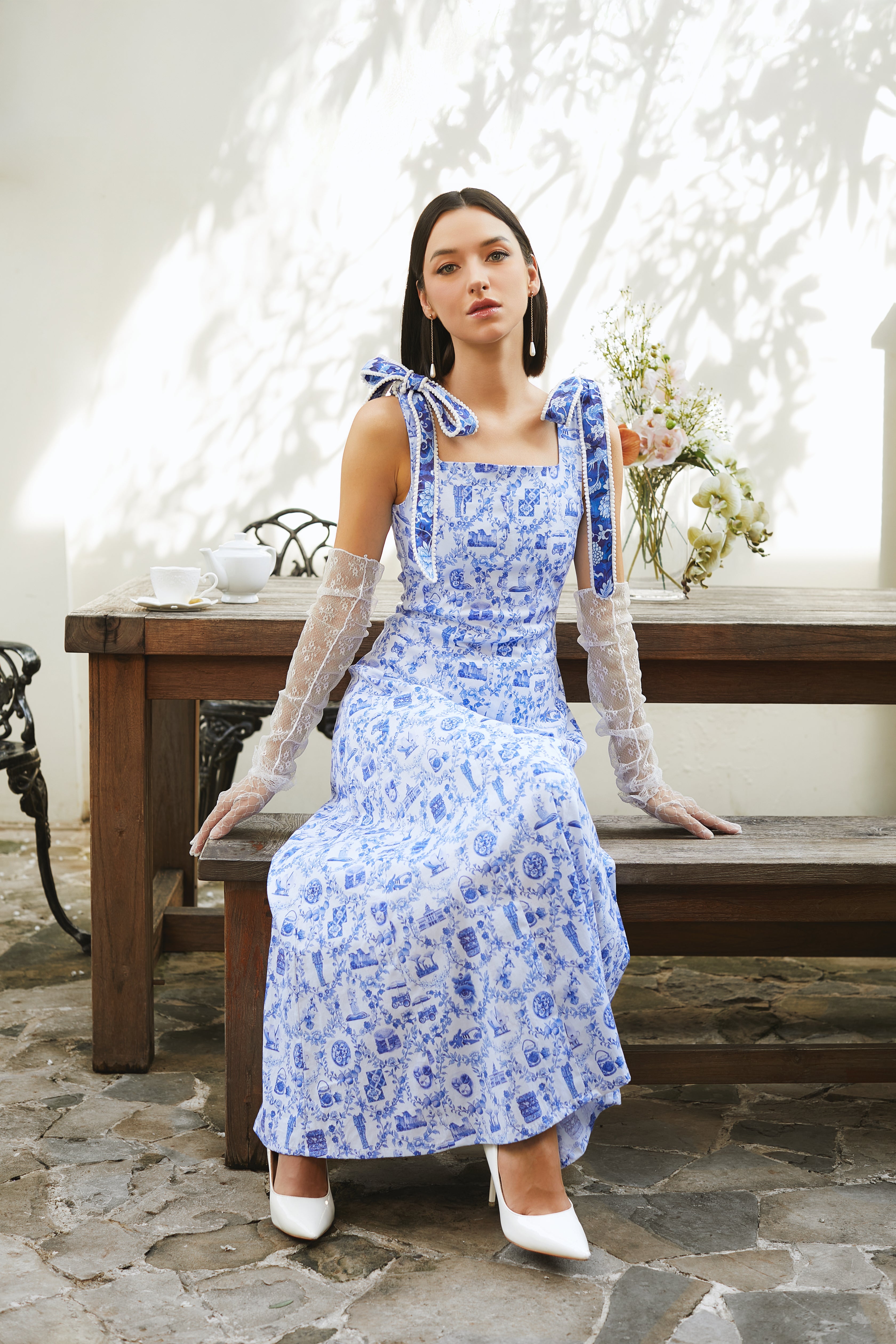 blue dress singapore Buy Cornflower Blue Strappy Shirred Jersey Maxi Dress from Next Singapore