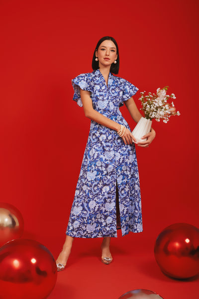 DRAGON Kebaya Flutter Dress