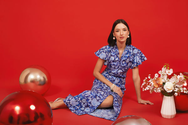 DRAGON Kebaya Flutter Dress