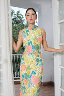 MAGNIFIQUE Yellow Cheongsam Dress