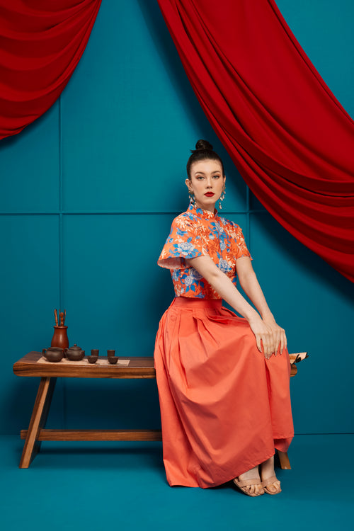 ORANGE Flare Skirt